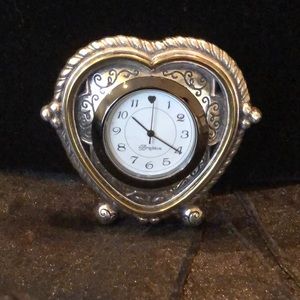 ⏰ Brighton “Time is Life’s Heartbeat” rope trimmed ball feet decorative clock